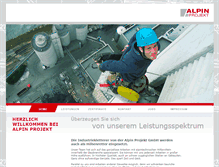 Tablet Screenshot of alpin-projekt.de